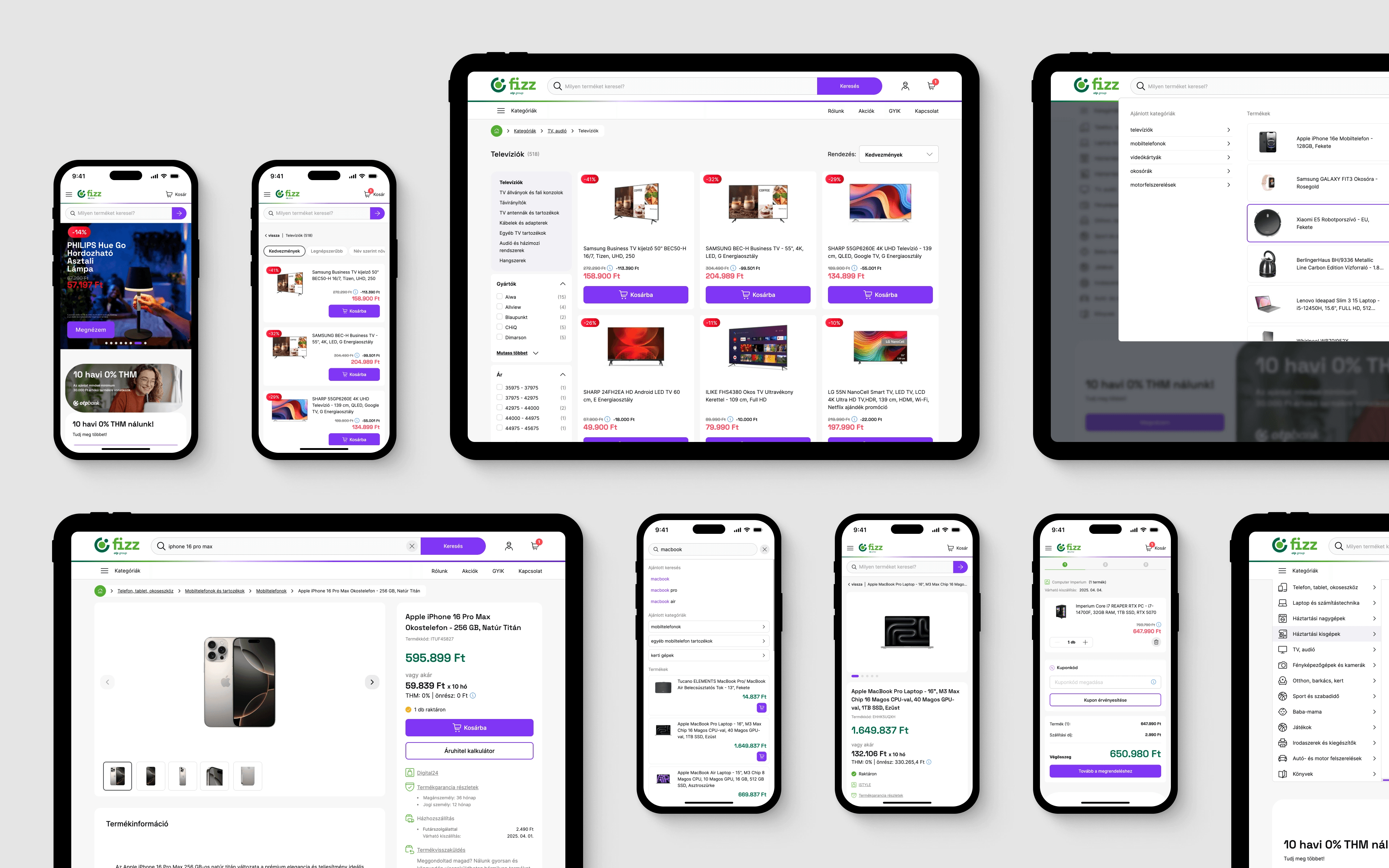 fizz.hu design mockup
